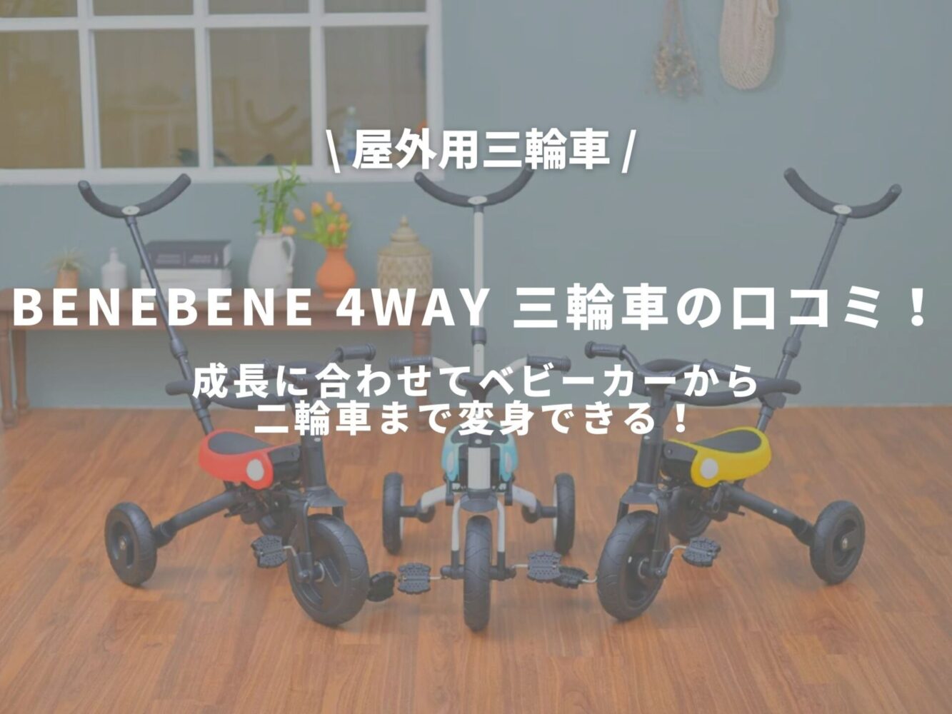 BeneBene 大人用ハンドル付き三輪車 ブルー juvenilejusticeoutreach.com